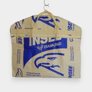 SUIT BAG | Environmentally friendly garment bag in beige-blue
