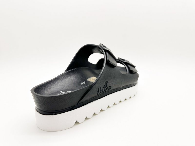 thies 1856 ® Ecofoam Plateau Sandal vegan black