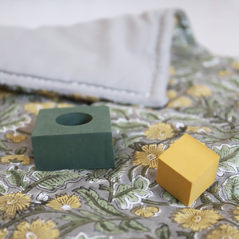 FIDELIA tapis de repos bébé imprimé fleurs