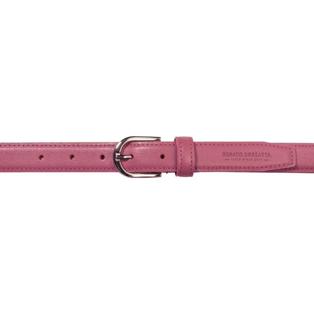 RB4016BS | In Italien hergestellter Damengürtel aus echtem Saffiano-Leder. Pfingstrosenfarbe