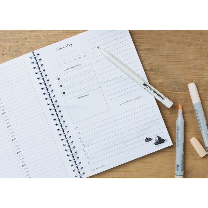 A5 dagplanner 'Mandala' planboekje met ringband