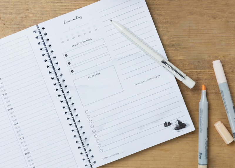 A5 dagplanner 'Mandala' planboekje met ringband