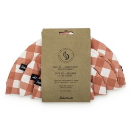 PACK 4 COUVRE-VAISSELLE VICHY IMPRESSION HF