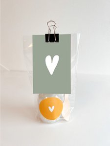 Cadeauzakje badzout - hart blauw