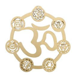 Griglia MDF 7 chakra e om