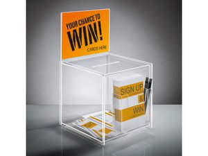 Actiebox Sigel transparant A5 21x36x21cm, incl houder voor pen en Flyer