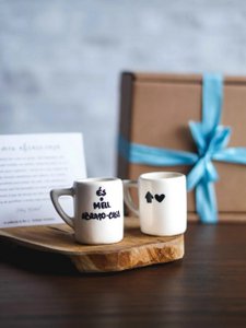 „You are my home-hug“-Kaffeetassenbox – 2er-Set – handgefertigte Keramik, hergestellt in Portugal