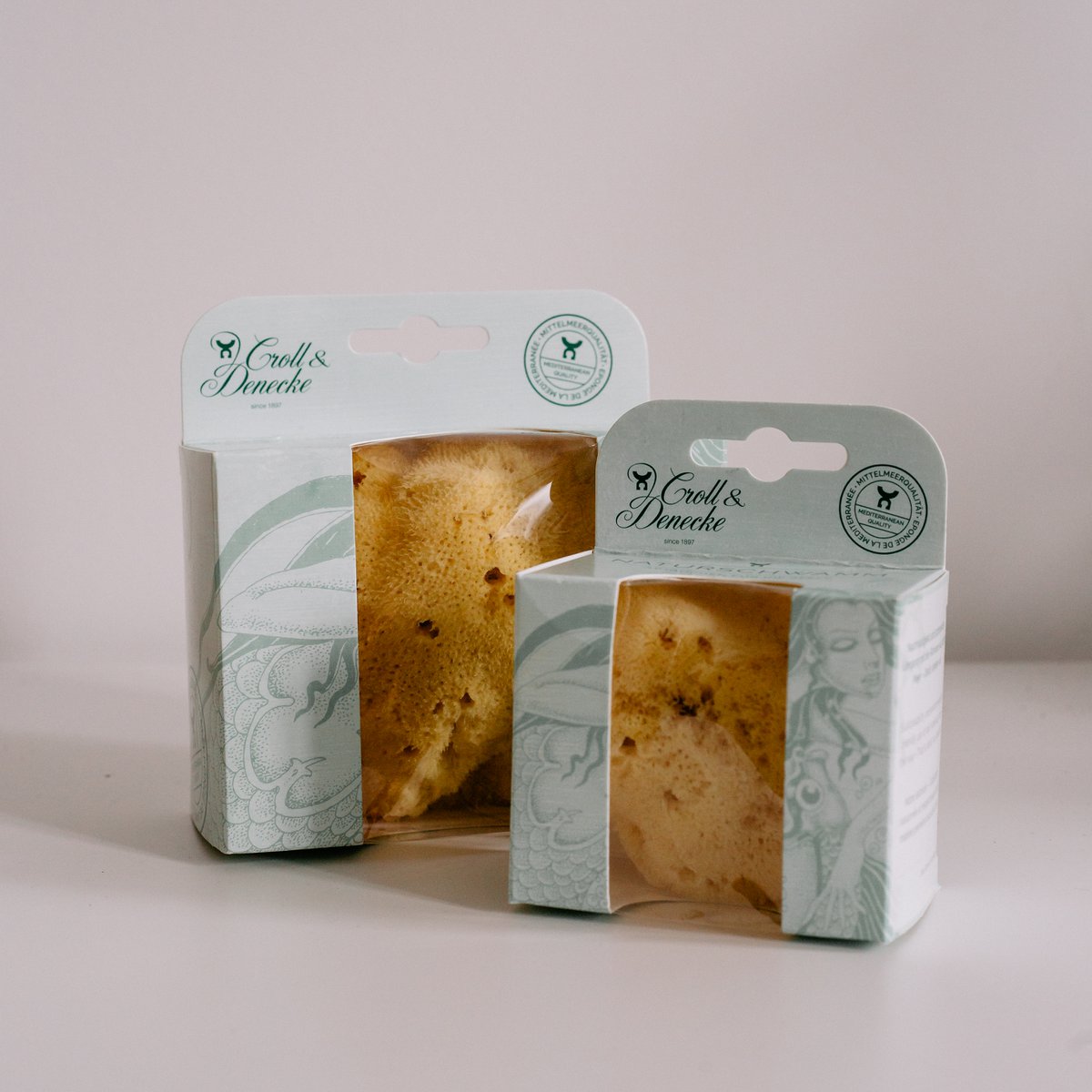 Spugna viso naturale in confezione regalo, media