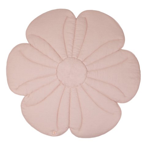 Leinen-Blütenmatte "Puderrose"