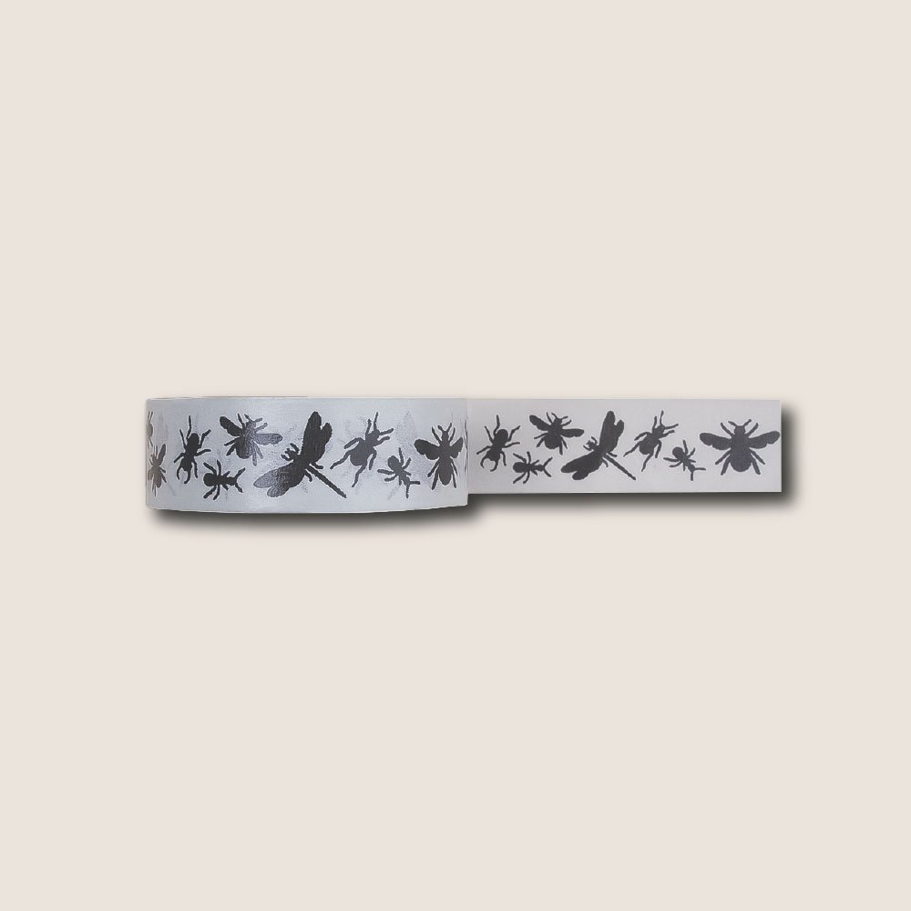 Washi tape - insects black