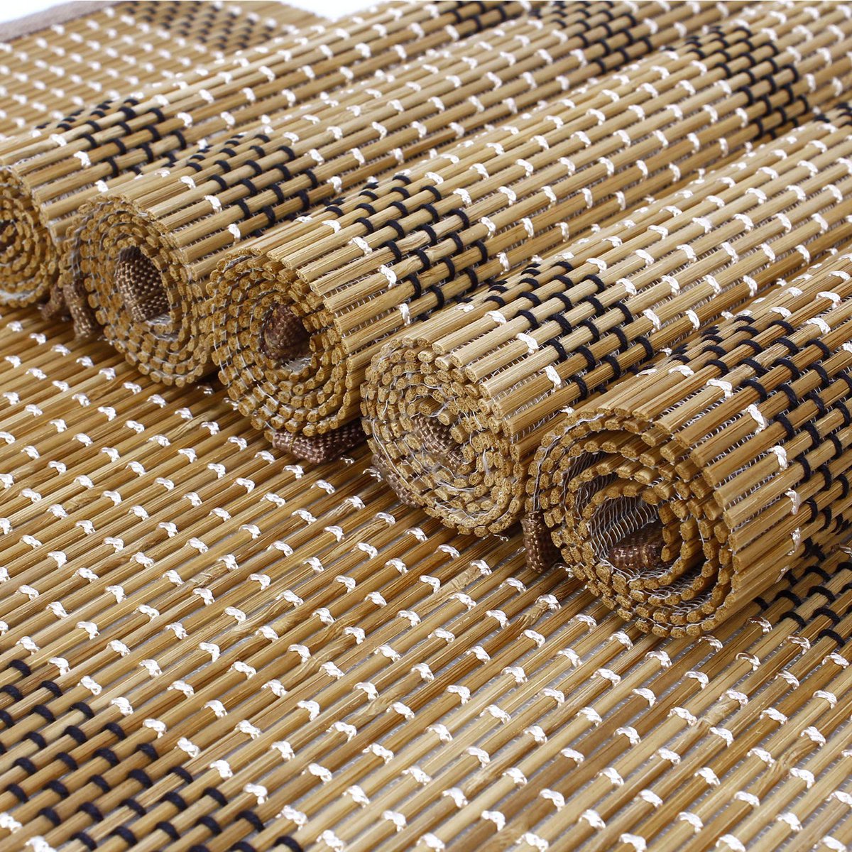 Podkładki | Maty stołowe żaroodporne bambusowe brązowe | 45x30cm