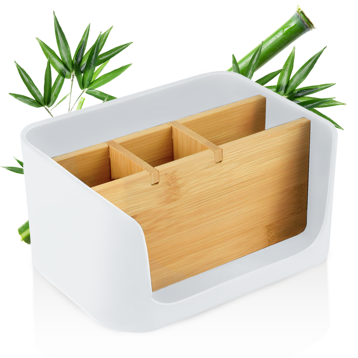 Organizador de escritorio ECO | Organizador de cosméticos de mesa para oficina | Soporte para teléfono móvil y tableta |