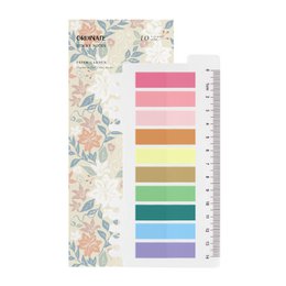 Prism Garden | Transparent Sticky Notes by Ordinate | Aesthetic Book Annotation Tabs | Minimal Desk Productivity Tool for Calm & Creative Workspaces