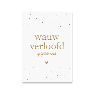 Engaged Card | Gold foil