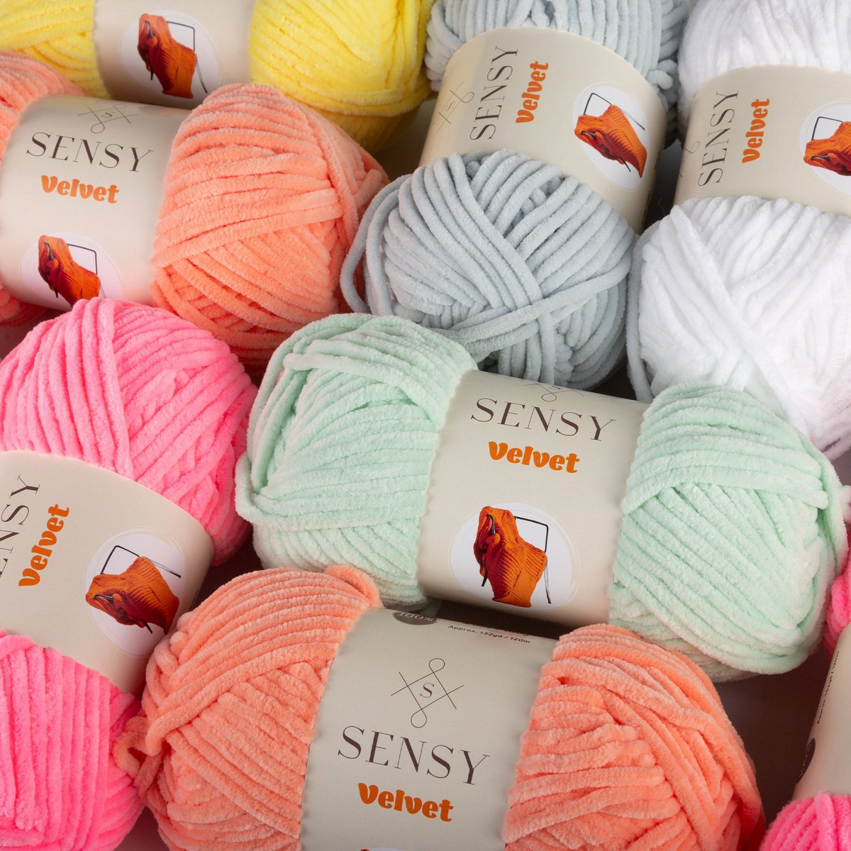 Sensy Velvet Yarn, hilo para manta, 3.5 oz, 132 yardas, calibre 5 voluminoso