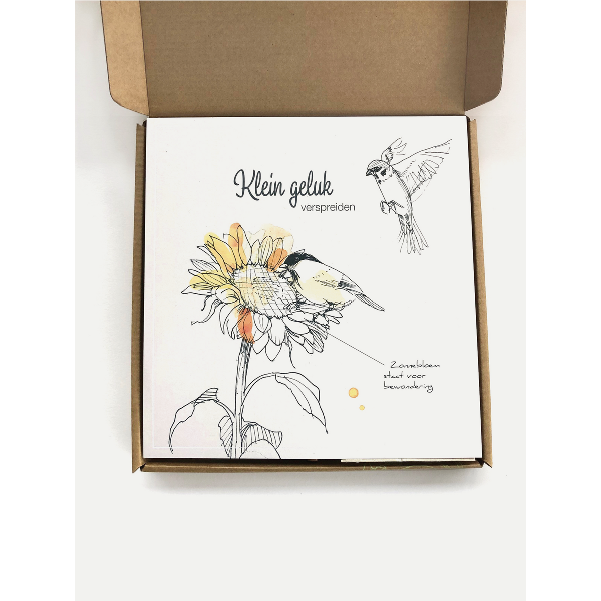 Vogel cadeaudoosje 'klein Geluk'