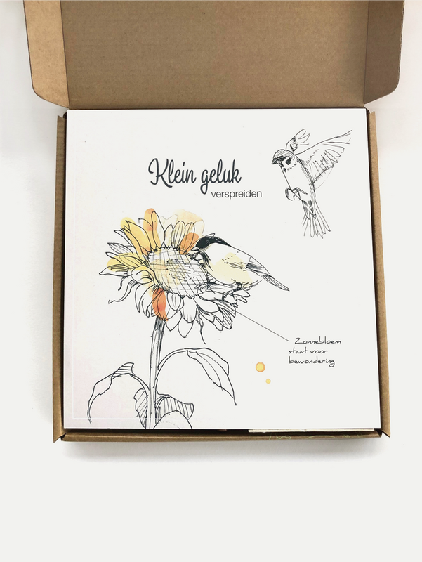Vogel cadeaudoosje 'klein Geluk'