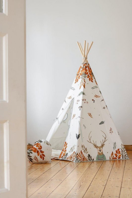 Tipi en mattenset "Forest Friends"