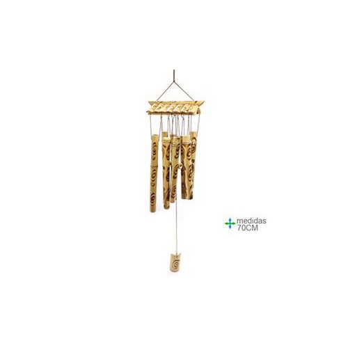 Wind Chime Bamboo Spirits Spiral 70 cm
