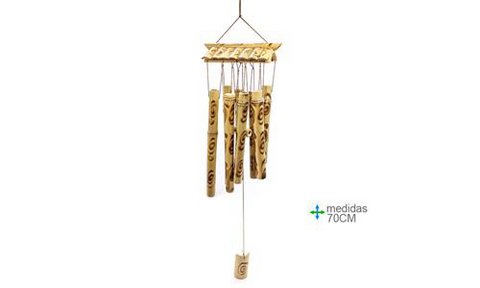 Wind Chime Bamboo Spirits Spiral 70 cm