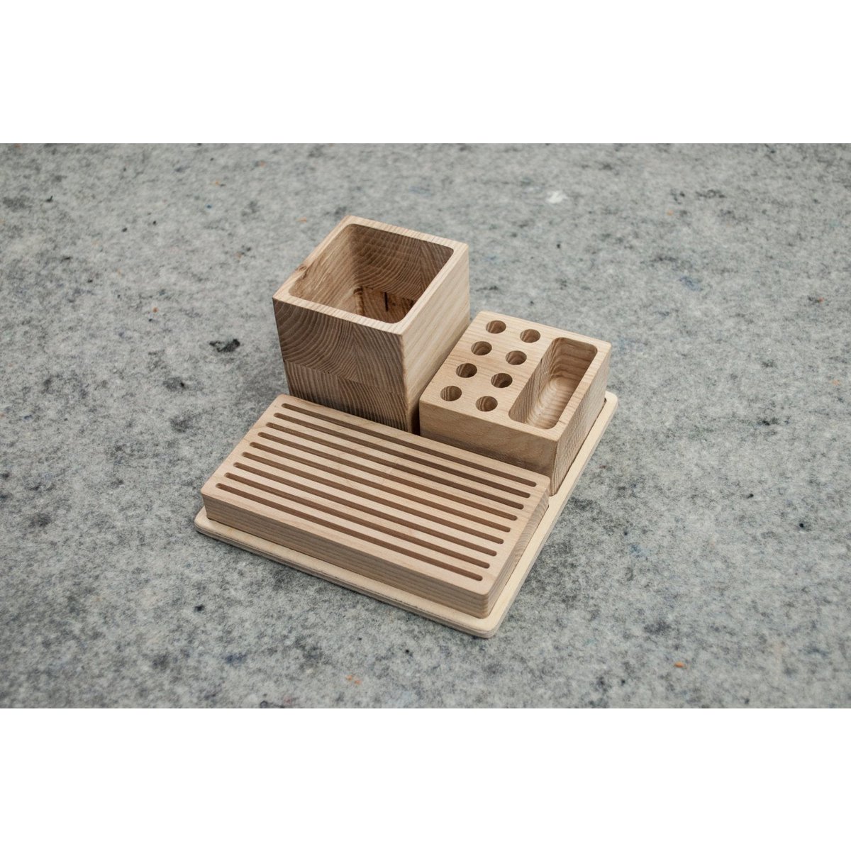 Organizador de escritorio, Organizador de escritorio de madera