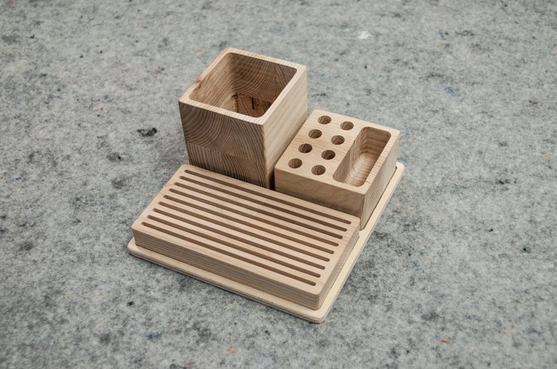 Organizador de escritorio, Organizador de escritorio de madera
