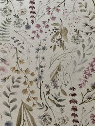 Mantel Redondo, Mezcla Lino-Algodón, Estampado | aitana