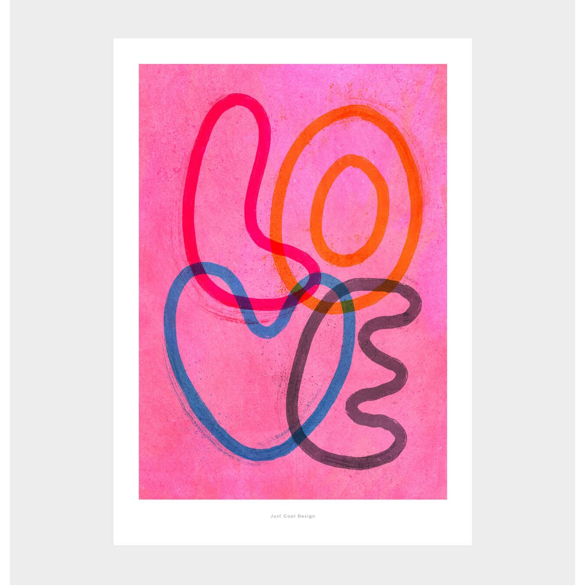 A5 Liefde | Typografie Poster Art Print