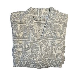 Albornoz tipo kimono de gasa de algodón