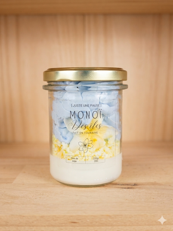 Bougie chantilly monoï