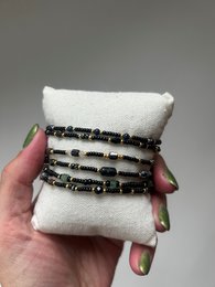 Handgemaakte armbandenset - black03