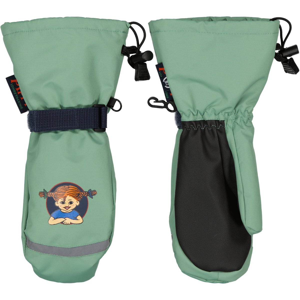Winterhandschoenen Pippi Langkous Grijs/Groen