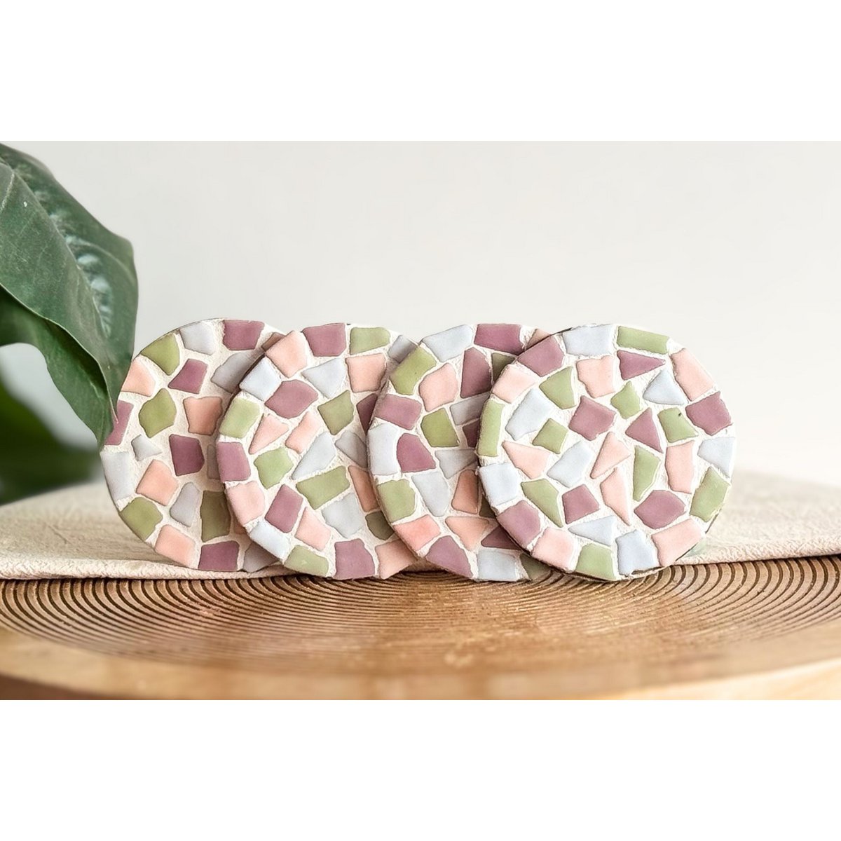 DIY-Paket Mosaik-Untersetzer (inkl. Halter)