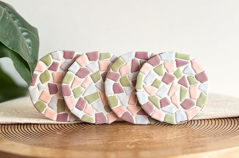 DIY-Paket Mosaik-Untersetzer (inkl. Halter)