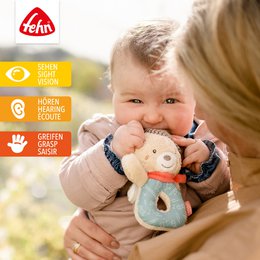 Soft ring rattle bear