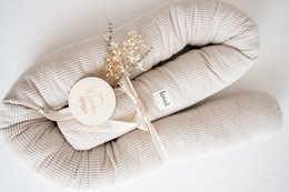 Sengeslange seng kant creme/beige CORD