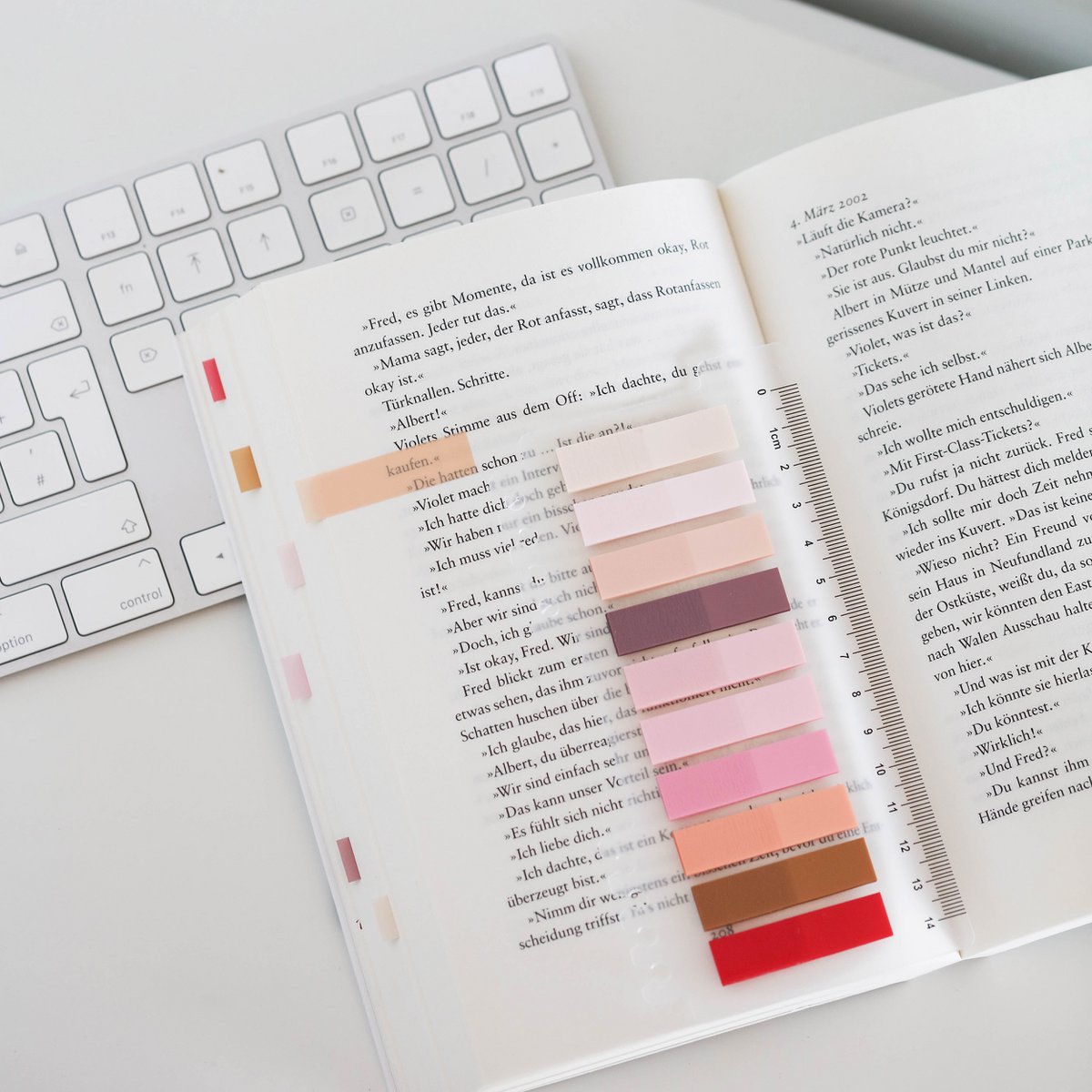 Light Rose | Ordinate 200 pieces of adhesive strips | Transparent Sticky Notes | sticky notes | Index Tabs sticky notes | Writeable sticky markers pastel | stationary supplies | Books accessories