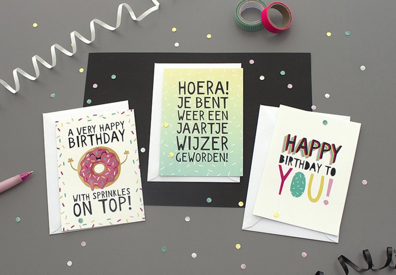 Wenskaart Ansichtkaart Verjaardag // Regenboog Pride Happy Birthday To You