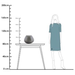 Vase - Morava Ø32 cm grau
