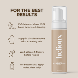 HELIOUX® EXPRESS SELF TAN MOUSSE MØRK