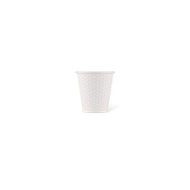 Tasse en porcelaine LAP 180ml avec silicone. grip nid d'abeille Blanc