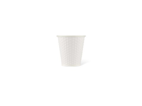 Porcelain cup LAP 180ml with silicon. grip honeycomb White