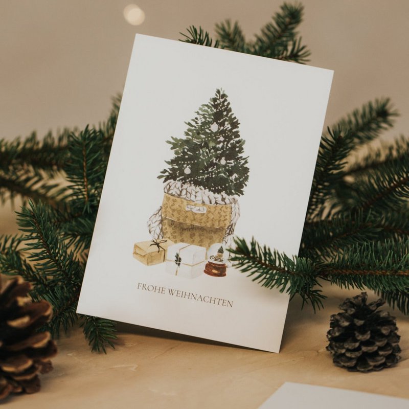 POSTKORT JULETRÆ
