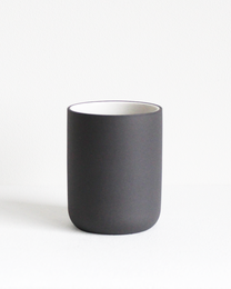 Taza de café Fundamento | gris oscuro / blanco