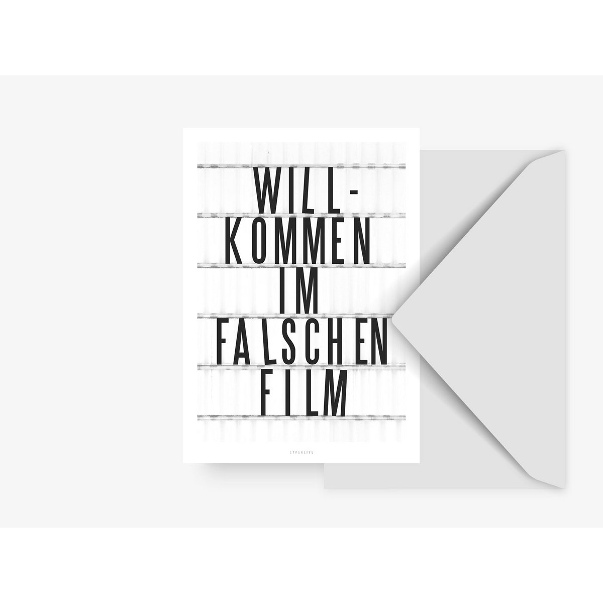 Postkarte / Falscher Film
