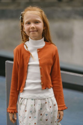 Crop vest met ruches