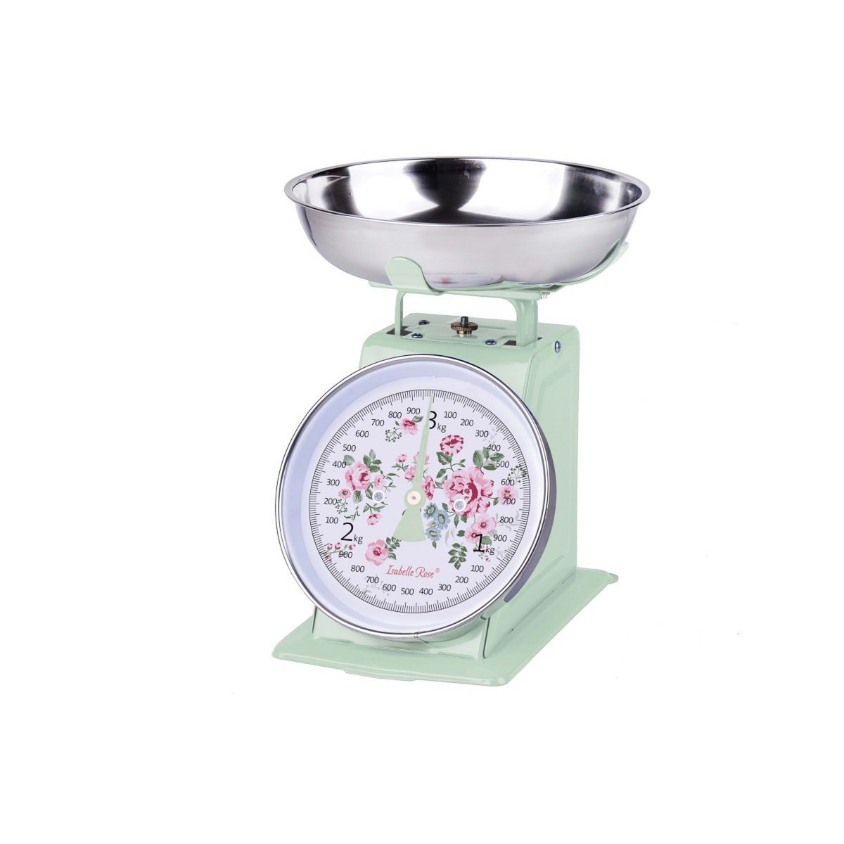 Retro keukenschaal Lisa Light Green 3 kg Isabelle Rose - Binnenkort komt