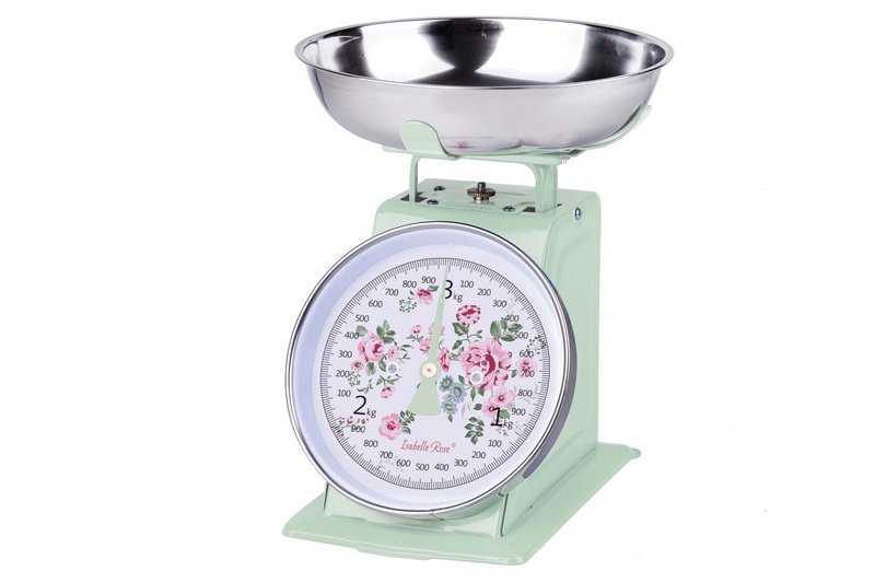 Scala della cucina retrò lisa verde chiaro 3 kg Isabelle Rose - in arrivo