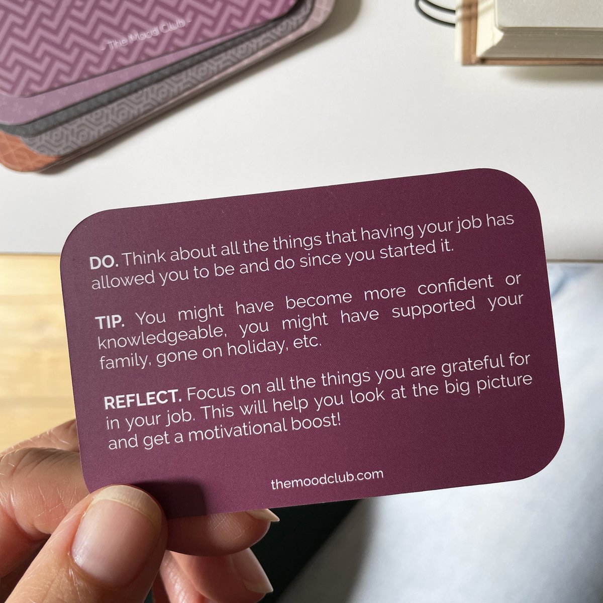 Mood Cards per il lavoro - regalo aziendale / cura di sé, consapevolezza e benessere