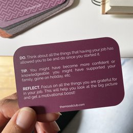 Mood Cards per il lavoro - regalo aziendale / cura di sé, consapevolezza e benessere